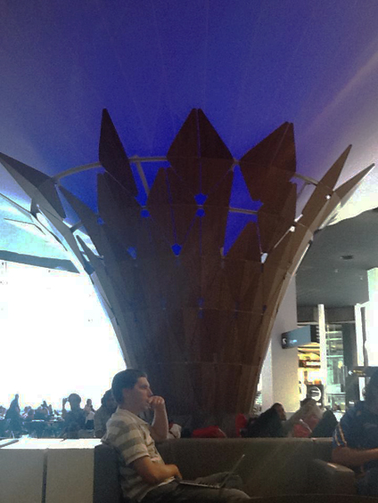 Waiting area at Auckland Airport