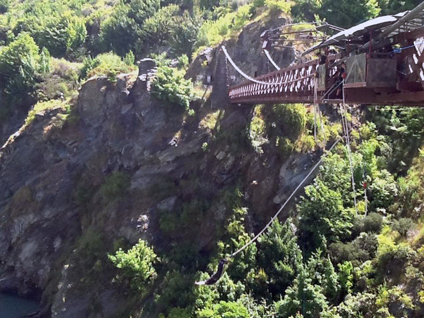 First Kawarau bungy jump