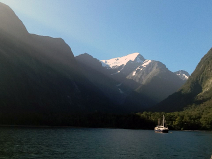 Sunset at Milford Sound