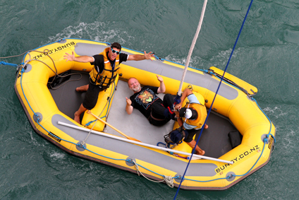 Safe landing at second Kawarau River bungy jump